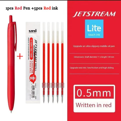 New Uni Jetstream Ballpoint Pen Lite Touch Ink Anti-slip Ultra Smooth Quiet Writing Gel Pens Limited Quality Japanese Stationery