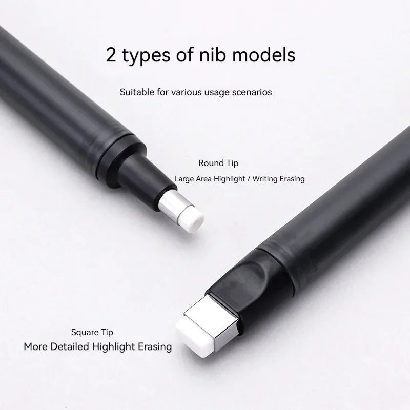 Push-Type Pencil Eraser For Manga Design Drawing Highlight Modeling Writing Painting Press Erasers Kids School Stationery Gifts