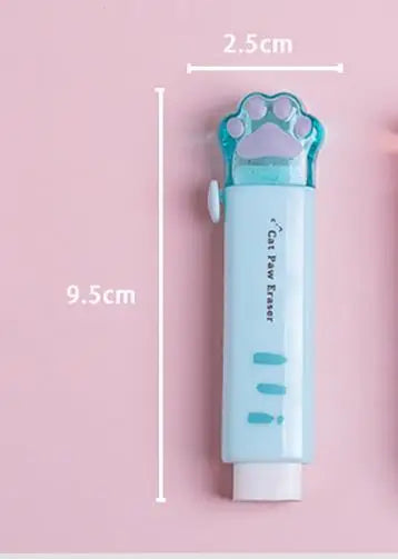 Kawaii Eraser Portable Eraser Clean Without Crumbs Cat Kawaii Stationery Kids School Supplies
