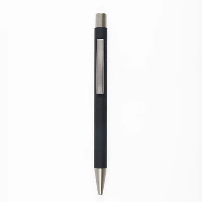 50pcs Metal Ballpoint Pen Advertising Pen Rubber Texture Custom Logo Text Engraving Laser Engraving Customizable Name Logo Pen