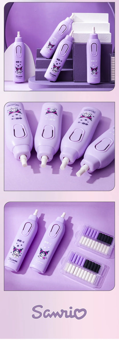 Deli Adjustable Electric Eraser for Sketch Drawing Erasing Writing with Rubber Refills Electric Rubber Pen School Pencil Eraser