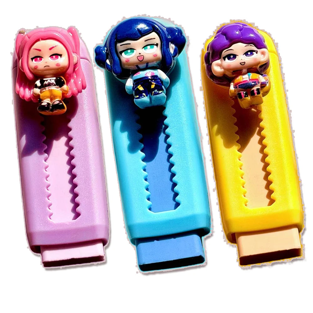 Creative Cartoon 2B Pencil Eraser Clean and Mess Free Student Exam Office Sketch Soft Eraser for Kids