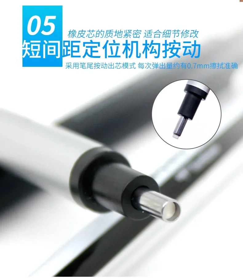 Tombow Mono Zero Eraser Precision Tip Pen-Style Mechanical Rubber Refillable Pen Sketch Drawing Correction Erasers Art Supplies