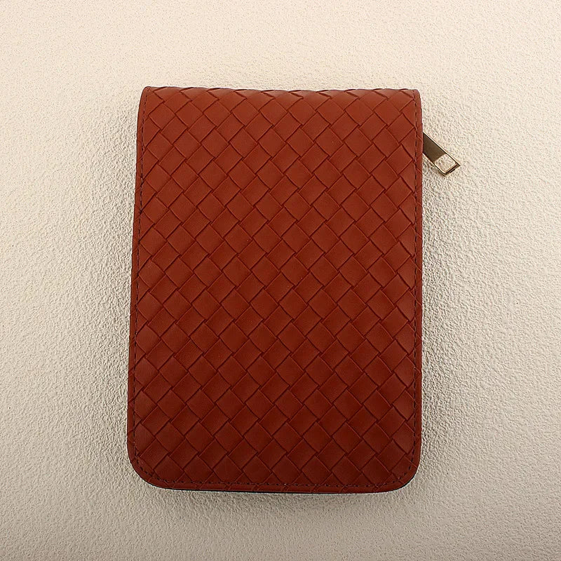 12 Slots Fountain Pen Retro Pen Pouch PU Leather Pencil Case for School Students Men Pencil Bag