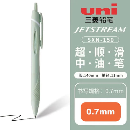 New Color Japanese UNI Ballpoint Pen SXN-150 Gel Pen Student Stationery Jetstream 0.38/0.5/0.7mm Business Office Signature