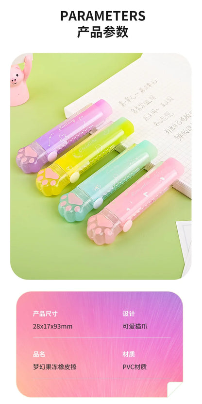 Kawaii Eraser Portable Eraser Clean Without Crumbs Cat Kawaii Stationery Kids School Supplies