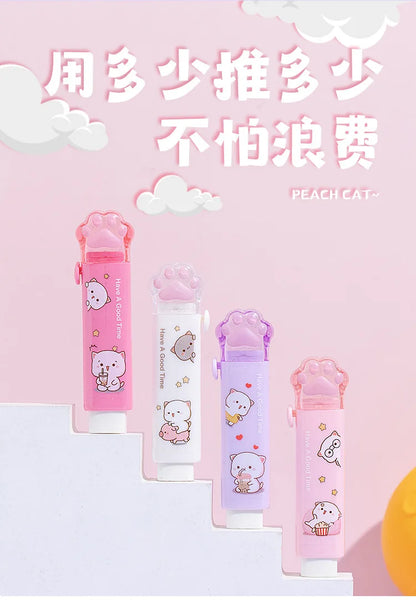 Kawaii Eraser Portable Eraser Clean Without Crumbs Cat Kawaii Stationery Kids School Supplies