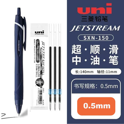 New Color Japanese UNI Ballpoint Pen SXN-150 Gel Pen Student Stationery Jetstream 0.38/0.5/0.7mm Business Office Signature