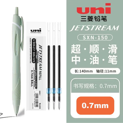 New Color Japanese UNI Ballpoint Pen SXN-150 Gel Pen Student Stationery Jetstream 0.38/0.5/0.7mm Business Office Signature
