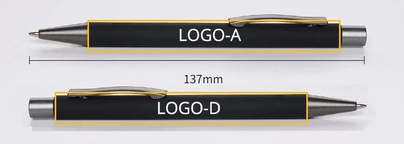 50pcs Metal Ballpoint Pen Advertising Pen Rubber Texture Custom Logo Text Engraving Laser Engraving Customizable Name Logo Pen
