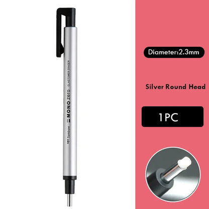 Tombow Mono Zero Eraser Precision Tip Pen-Style Mechanical Rubber Refillable Pen Sketch Drawing Correction Erasers Art Supplies