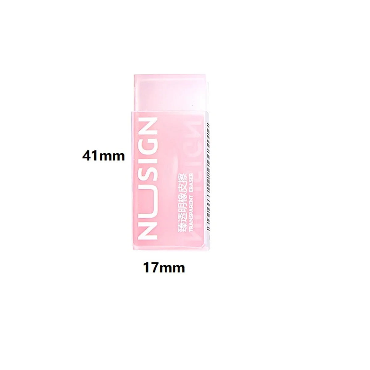 DELI Lovely Transparent Eraser for Kids Ins Simplicity Solid Color Eraser Pencil Eraser Back To School Cute Student Supplies