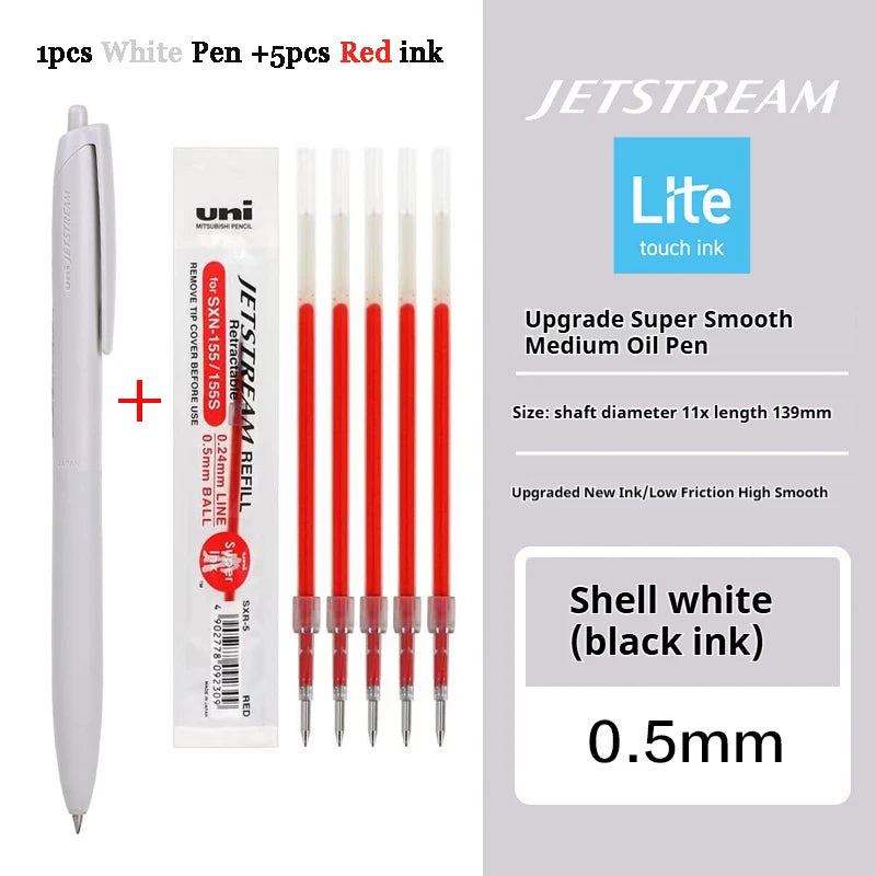 New Uni Jetstream Ballpoint Pen Lite Touch Ink Anti-slip Ultra Smooth Quiet Writing Gel Pens Limited Quality Japanese Stationery