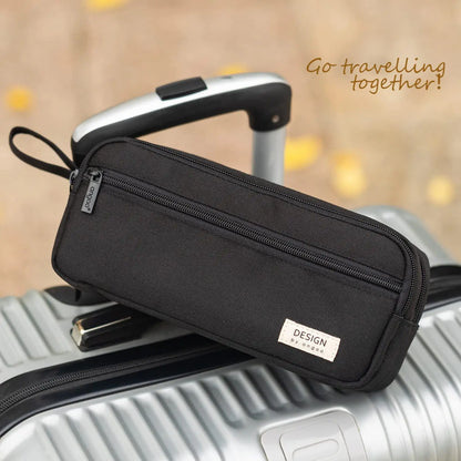 Large-Capacity Zippered Pencil Case Portable Multi-Compartment Pencil Pouch Waterproof and Durable Stationery Storage