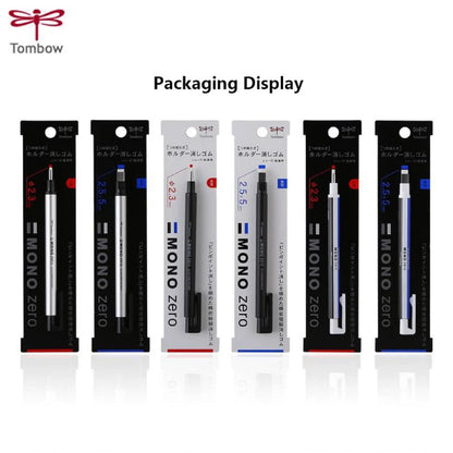 Tombow Precision Refillable Eraser Pen for Artists Japanese Metal Tip 50mm Hard Eraser Core Anti-Break 0.7mm Fixed Lead Supplies