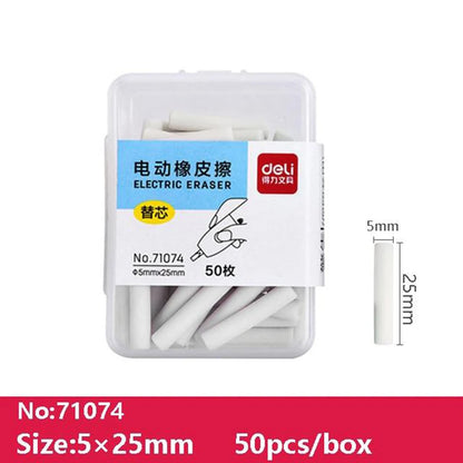 Deli Adjustable Electric Eraser for Sketch Drawing Erasing Writing with Rubber Refills Electric Rubber Pen School Pencil Eraser