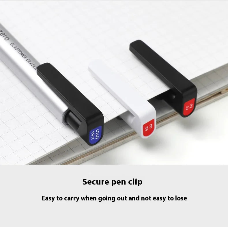 Tombow Precision Refillable Eraser Pen for Artists Japanese Metal Tip 50mm Hard Eraser Core Anti-Break 0.7mm Fixed Lead Supplies