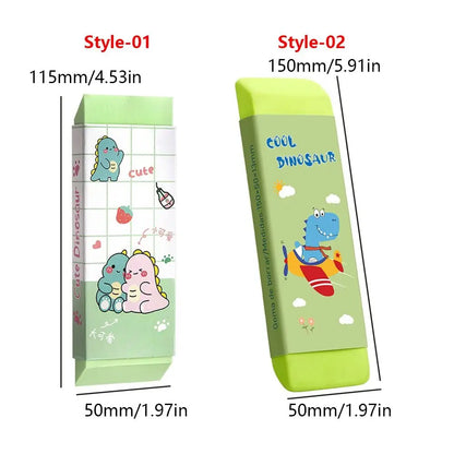 Cartoon Huge Eraser Super Large Block Pencil Eraser Without Leaving Marks Astronauts/Dinosaur Student Art Painting Rubber Eraser