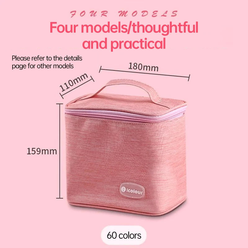 Icolour Zipper Marker Pen Case Larger Capacity Art Markers Canvas Storage Bag 36/48/60/80/168/240pcs Portable Marker Pen Holder