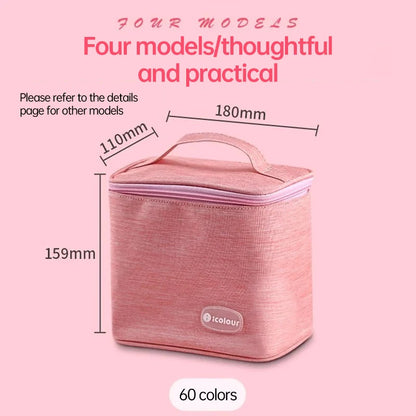 Icolour Zipper Marker Pen Case Larger Capacity Art Markers Canvas Storage Bag 36/48/60/80/168/240pcs Portable Marker Pen Holder