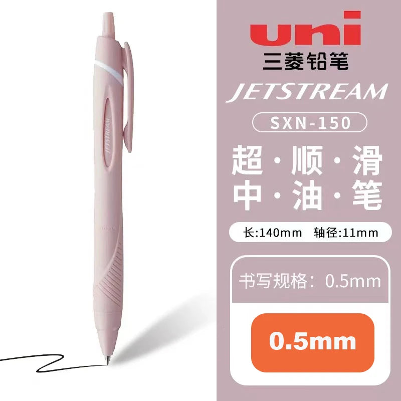 New Color Japanese UNI Ballpoint Pen SXN-150 Gel Pen Student Stationery Jetstream 0.38/0.5/0.7mm Business Office Signature
