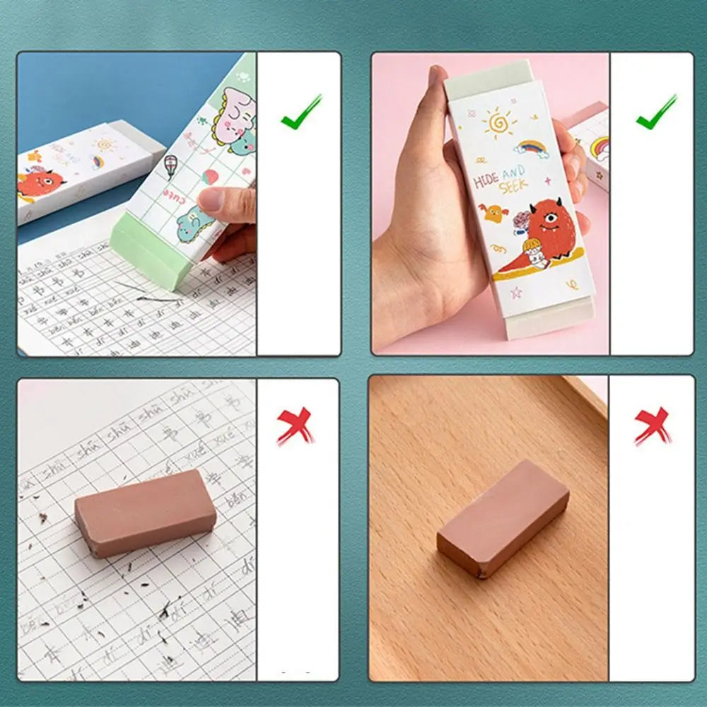 Cartoon Huge Eraser Super Large Block Pencil Eraser Without Leaving Marks Astronauts/Dinosaur Student Art Painting Rubber Eraser