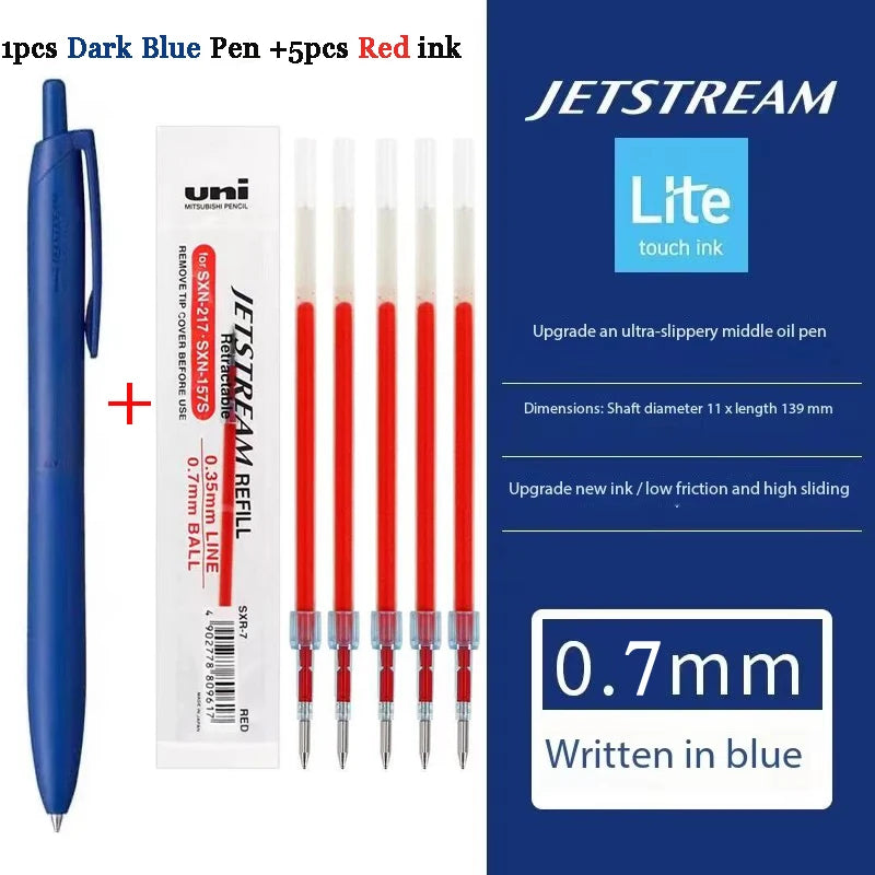 New Uni Jetstream Ballpoint Pen Lite Touch Ink Anti-slip Ultra Smooth Quiet Writing Gel Pens Limited Quality Japanese Stationery