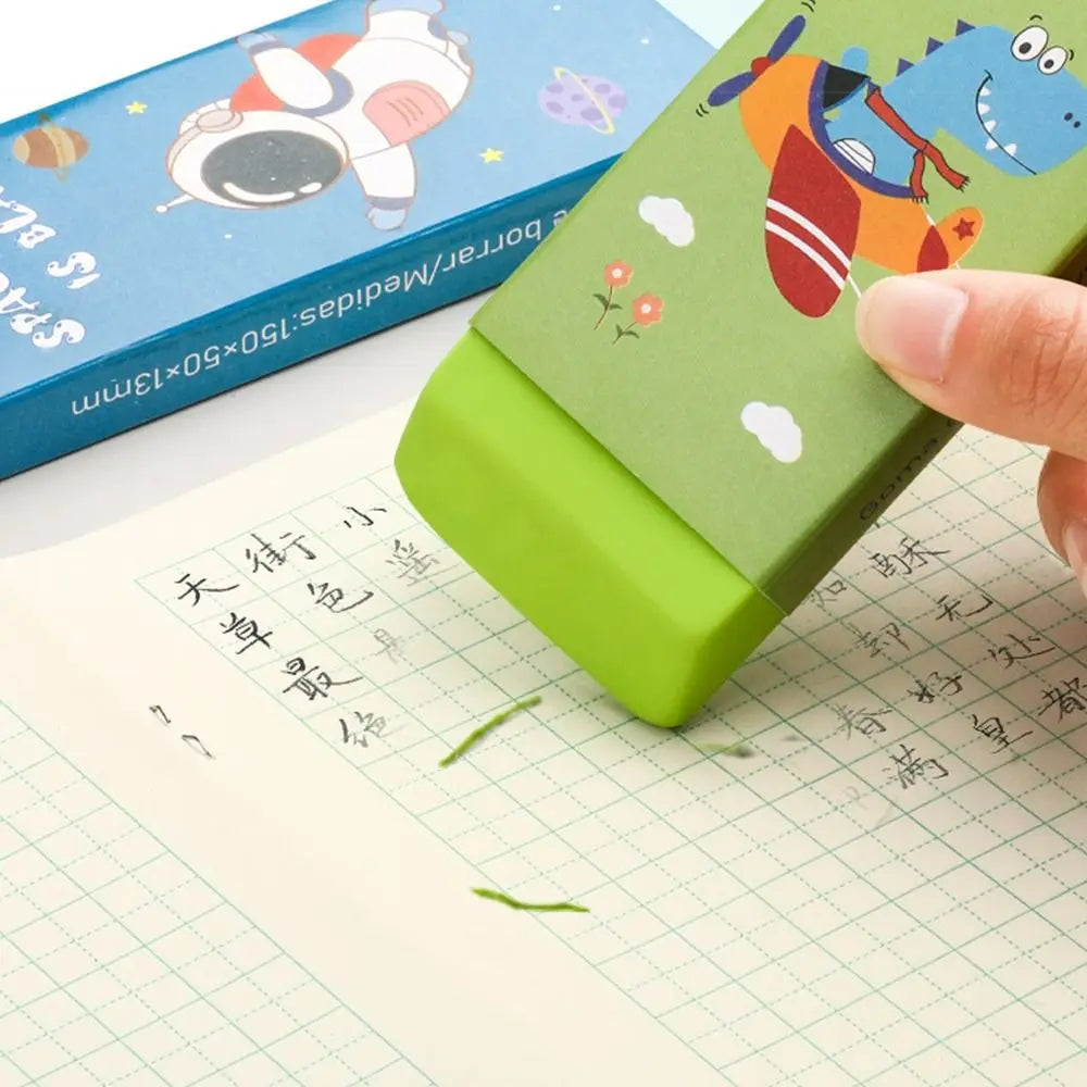 Cartoon Huge Eraser Super Large Block Pencil Eraser Without Leaving Marks Astronauts/Dinosaur Student Art Painting Rubber Eraser