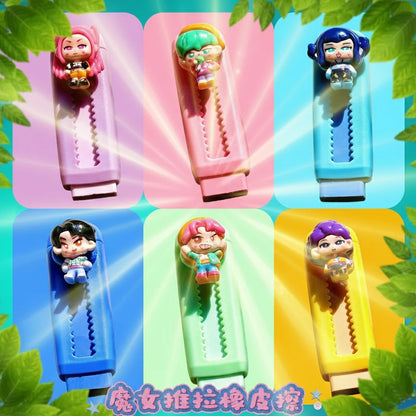 Creative Cartoon 2B Pencil Eraser Clean and Mess Free Student Exam Office Sketch Soft Eraser for Kids