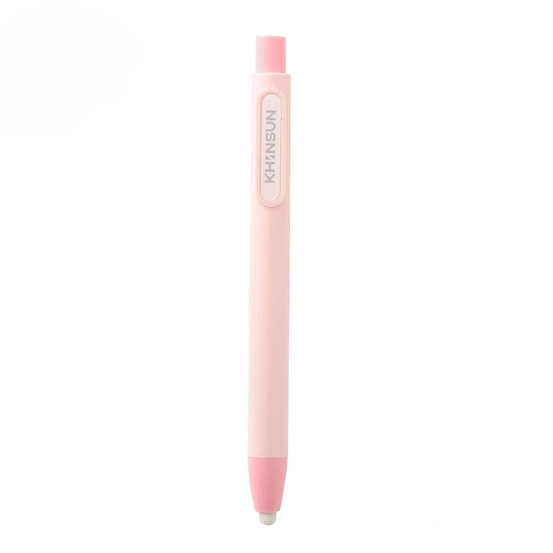 Press Retractable Pencil Eraser Correction Supplies Pen Style Pencil Rubber Writing School Supplies Stationery