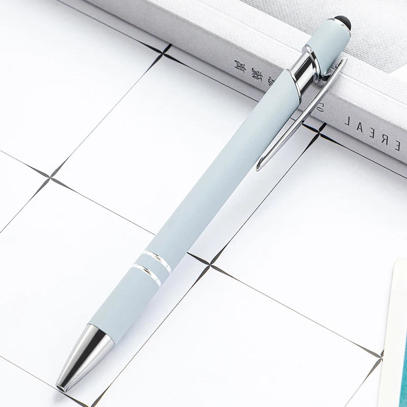100 Pcs Light - Metal Capacitive Universal Touch Screen Stylus Ballpoint Pen Office Gifts Free Custom Logo Writing Stationery