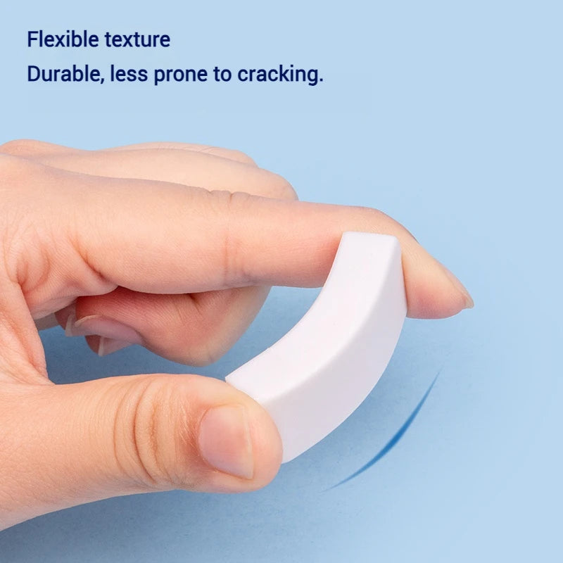 Deli Soft 2B Pencil Erasers for Kids - Clean Mess-Free Exam Office Sketch Correction Supplies