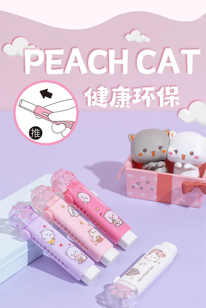Kawaii Eraser Portable Eraser Clean Without Crumbs Cat Kawaii Stationery Kids School Supplies