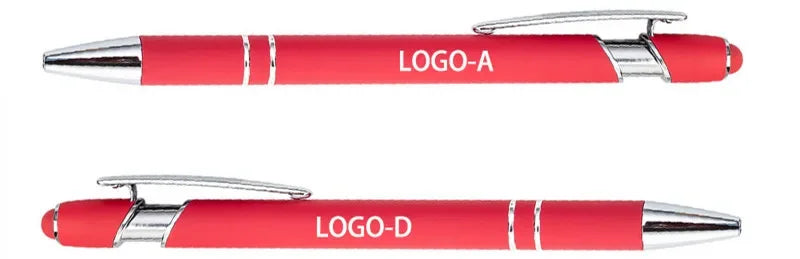50 Pcs Metal Business Ballpoint Universal Drawing Touch Screen Stylus Pen Custom Logo School Office Supplies Free Engraved Name