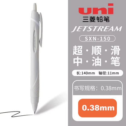 New Color Japanese UNI Ballpoint Pen SXN-150 Gel Pen Student Stationery Jetstream 0.38/0.5/0.7mm Business Office Signature