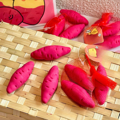 Creative Sweet Potato Eraser Simulation Food Play Vegetables Realistic Sweet Potato Eraser Learning Stationery Gift