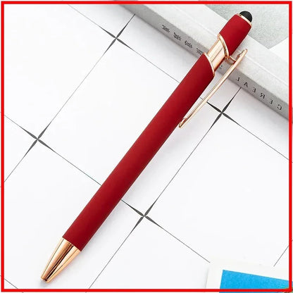 100 Pcs Light - Metal Capacitive Universal Touch Screen Stylus Ballpoint Pen Office Gifts Free Custom Logo Writing Stationery