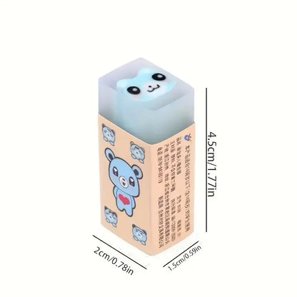 Clearance_3pcs/6pcs Cute Animal Rubber, Creative Cartoon Jelly Eraser with Sweet Smell, Nice Gift for Kids and Students_Continuo