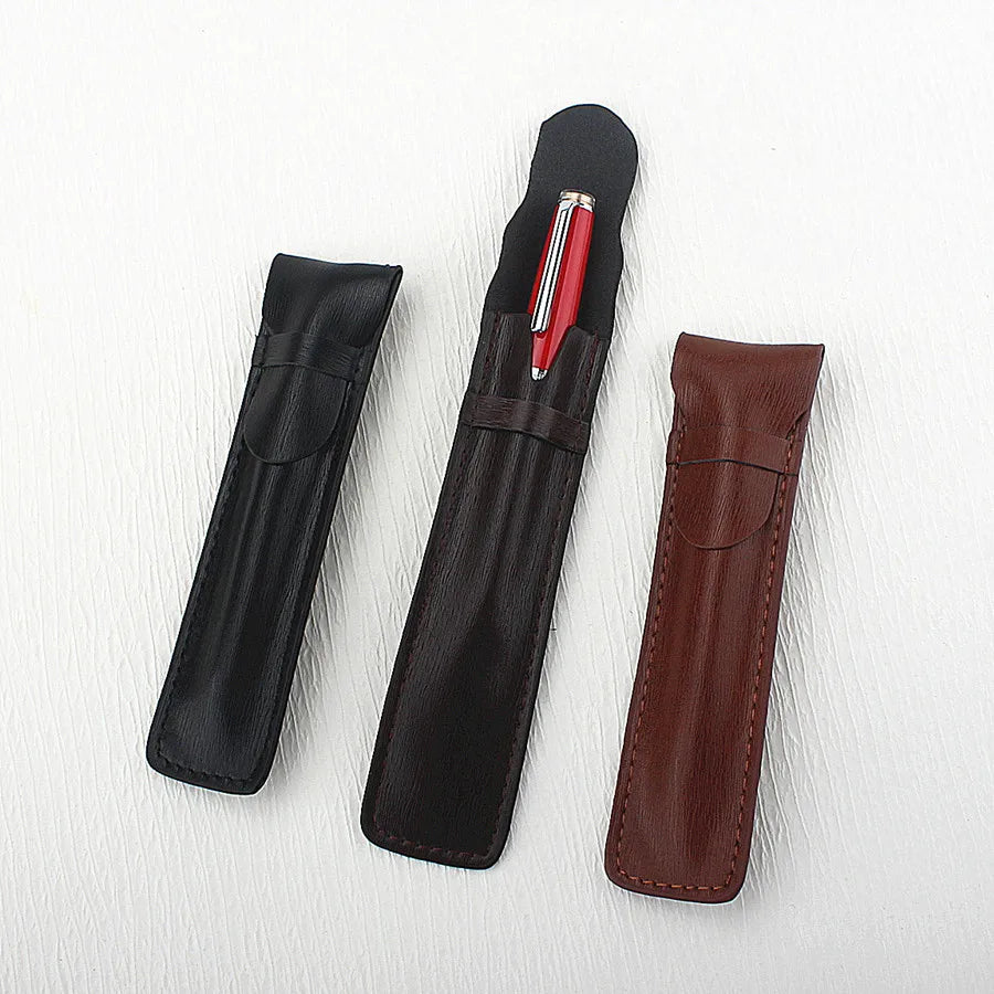 PU Leather Pen Storage Case for 10 24 36 48 Pens Waterproof Holder Organizer