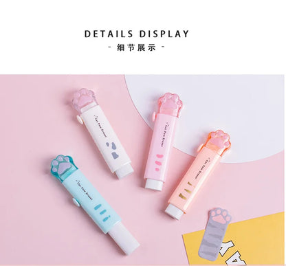 Kawaii Eraser Portable Eraser Clean Without Crumbs Cat Kawaii Stationery Kids School Supplies