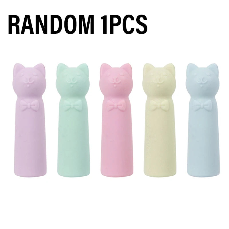 40/20/1PCS Pencil Eraser Toppers Cartoon Color Pen Top Cap Erasers for Kids Classroom Stationery Mini Pens Head Protector Cover