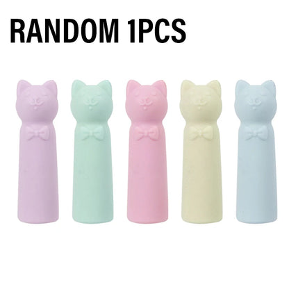 40/20/1PCS Pencil Eraser Toppers Cartoon Color Pen Top Cap Erasers for Kids Classroom Stationery Mini Pens Head Protector Cover