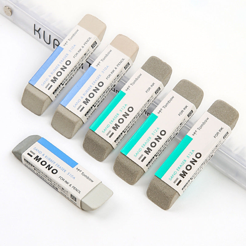 Tombow Mono Eraser for Ink Gel Ballpoint Pen Sand Eraser Kneaded Scrub Rubber Eraser Corretivo Escolar Stationery ES-510A/512A