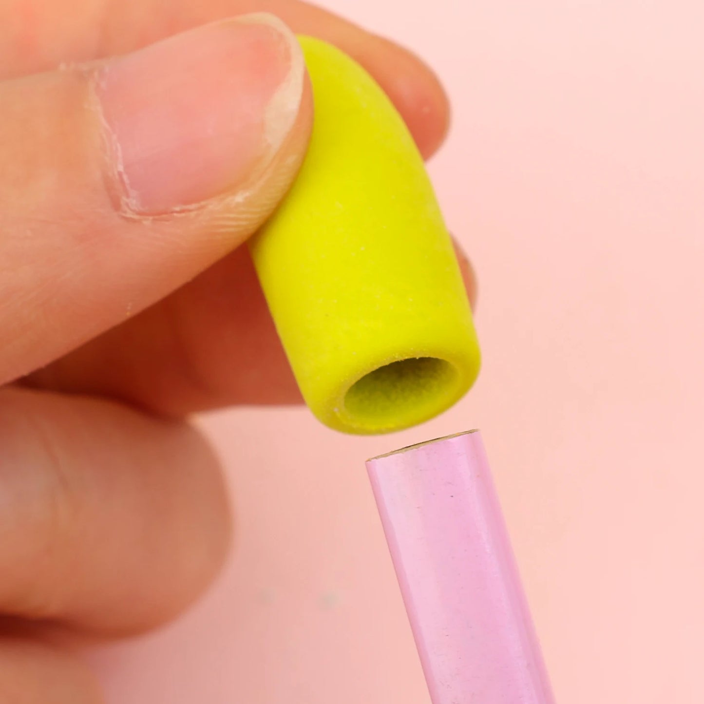 40/20/1PCS Pencil Eraser Toppers Cartoon Color Pen Top Cap Erasers for Kids Classroom Stationery Mini Pens Head Protector Cover