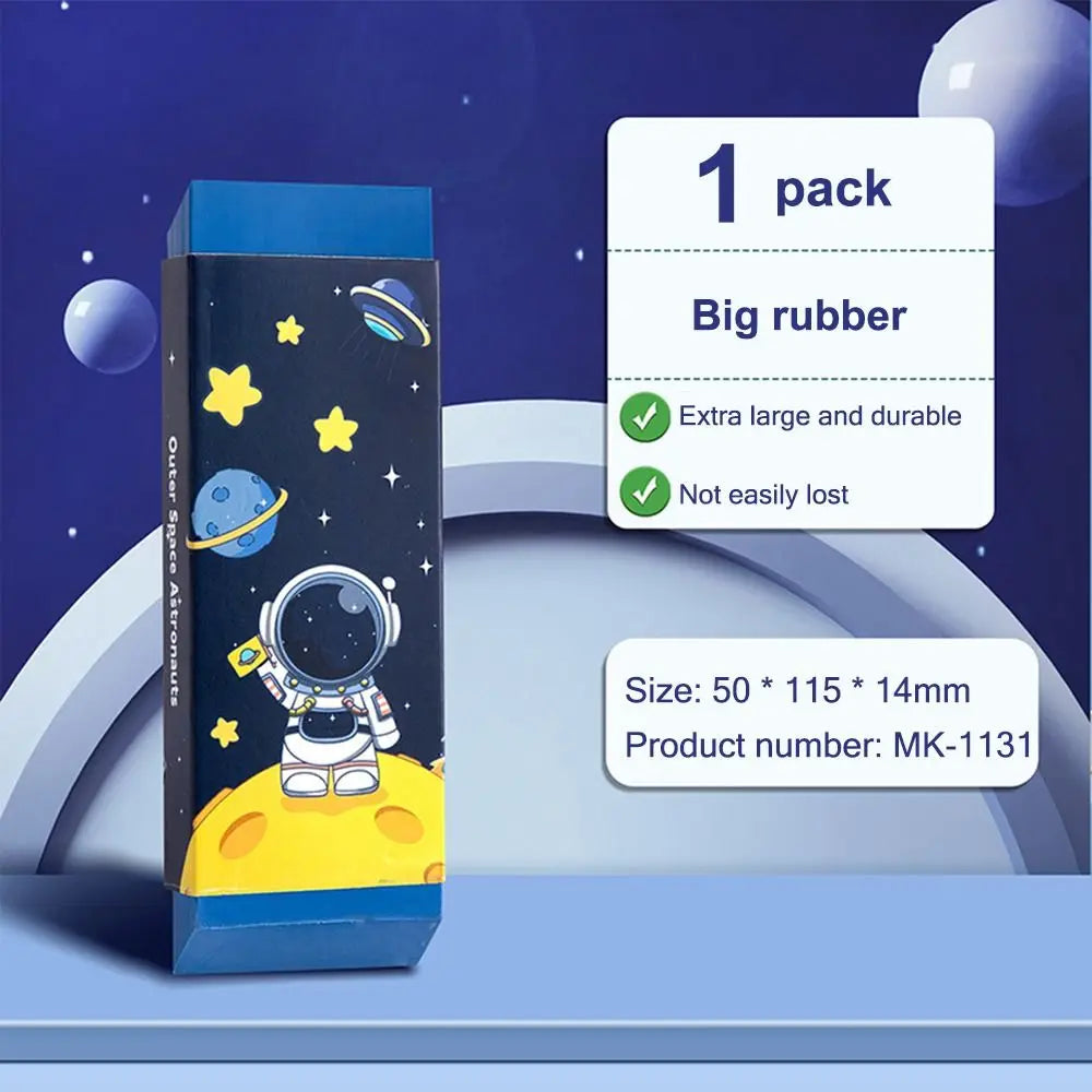 Cartoon Huge Eraser Super Large Block Pencil Eraser Without Leaving Marks Astronauts/Dinosaur Student Art Painting Rubber Eraser
