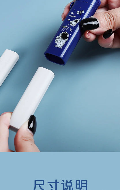 Creative Push-pull Cartoon Cute Eraser Can Replace The Core Telescopic Student Pencil Eraser Children's School Supplies Gifts