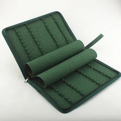 48 /24/10 Slots Zipper Pen Case Jinhao 10 Retractable Press Fountain Pen Pencil Pouch Bag Canvas Case