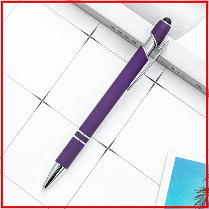 100 Pcs Light - Metal Capacitive Universal Touch Screen Stylus Ballpoint Pen Office Gifts Free Custom Logo Writing Stationery