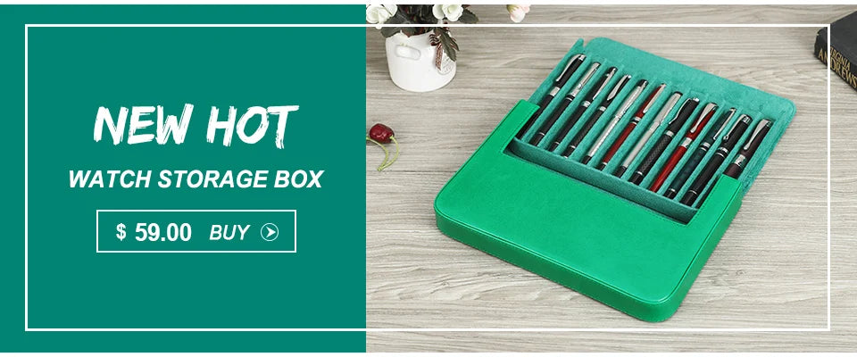 CONTACTS FAMILY 6 Pen Case Genuine Leather Detachable Portable Stationery Cover Holder Handmade Pen Box Shockproof Men