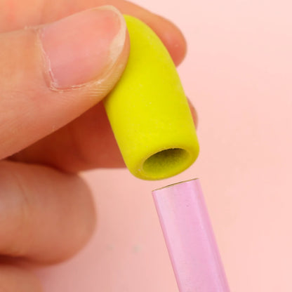 40/20/1PCS Pencil Eraser Toppers Cartoon Color Pen Top Cap Erasers for Kids Classroom Stationery Mini Pens Head Protector Cover